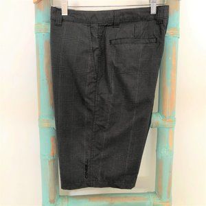 O'Neill Men's Black Plaid 10" Classic Casual Shorts Size 31